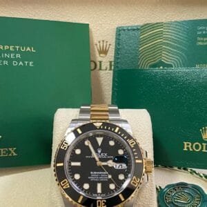 Rolex Steel and Gold Submariner Date - 2021 - Black Bezel - Black Dial - 126613LN