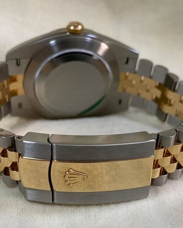 Rolex Steel and Yellow Gold Datejust 41 - 2023 - Fluted Bezel - Silver Index Dial - Jubilee Bracelet - 126333 - Image 3