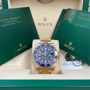 Rolex Yellow Gold Submariner Date - 2020 - Blue Bezel - Blue Dial - 116618LB