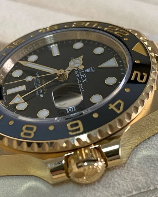 Rolex Yellow Gold GMT-Master II - 2024 - Grey and Black Bezel - Black Dial - Jubilee Bracelet - 126718GRNR *FULL SET* - Image 8