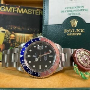 Rolex Steel GMT-Master II - A serial - “Pepsi” Ghost Bezel - Oyster Bracelet - 16710 *FULL SET*
