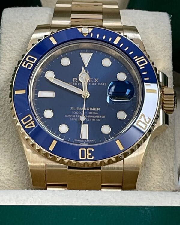 Rolex Yellow Gold Submariner Date - 2020 - Blue Bezel - Blue Dial - 116618LB - Image 3