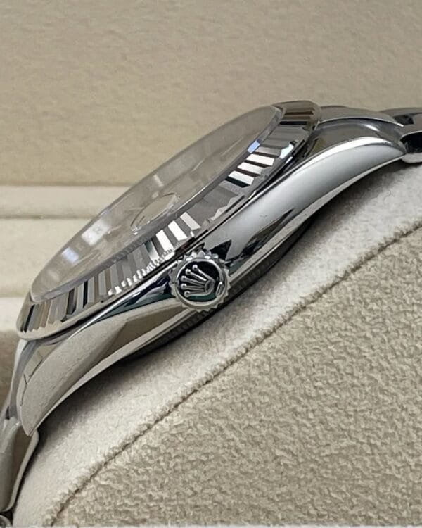 Rolex Steel and White Gold Rolesor Datejust 41 - 2023 - Fluted Bezel - Silver Index Dial - Oyster Bracelet - 126334 - Image 2