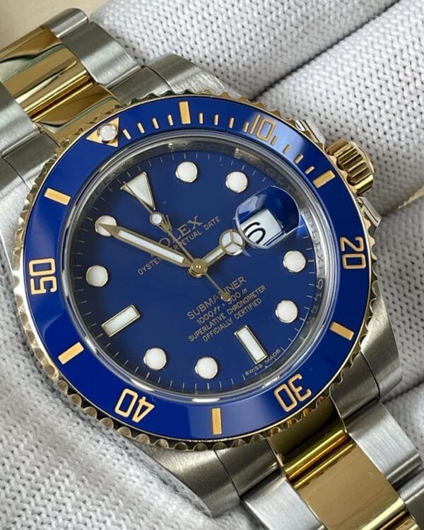 Rolex Steel and Gold Submariner Date - G Serial - Flat Blue Dial - 116613LB - Image 3