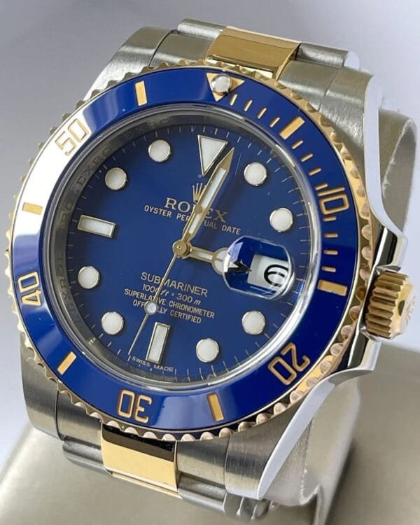 Rolex Steel and Gold Submariner Date - G Serial - Flat Blue Dial - 116613LB - Image 4