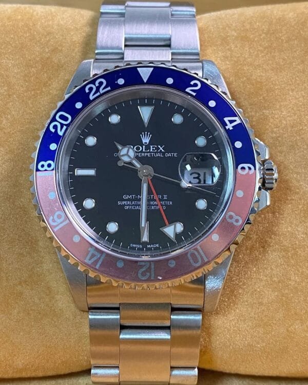 Rolex Steel GMT-Master II - A serial - “Pepsi” Ghost Bezel - Oyster Bracelet - 16710 *FULL SET* - Image 5
