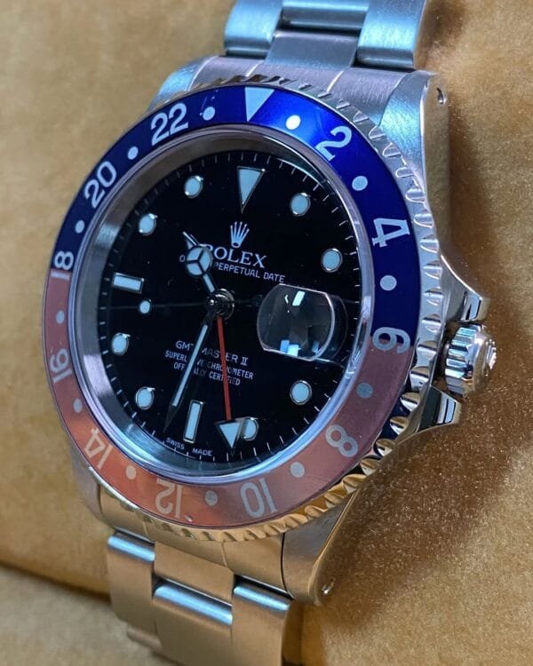 Rolex Steel GMT-Master II - A serial - “Pepsi” Ghost Bezel - Oyster Bracelet - 16710 *FULL SET* - Image 4