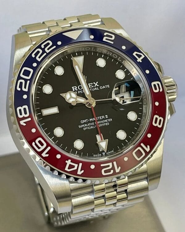 Rolex Steel GMT-Master II - 2024 - “Pepsi” Bezel - Black Dial - Jubilee Bracelet - 126710BLRO - Image 8