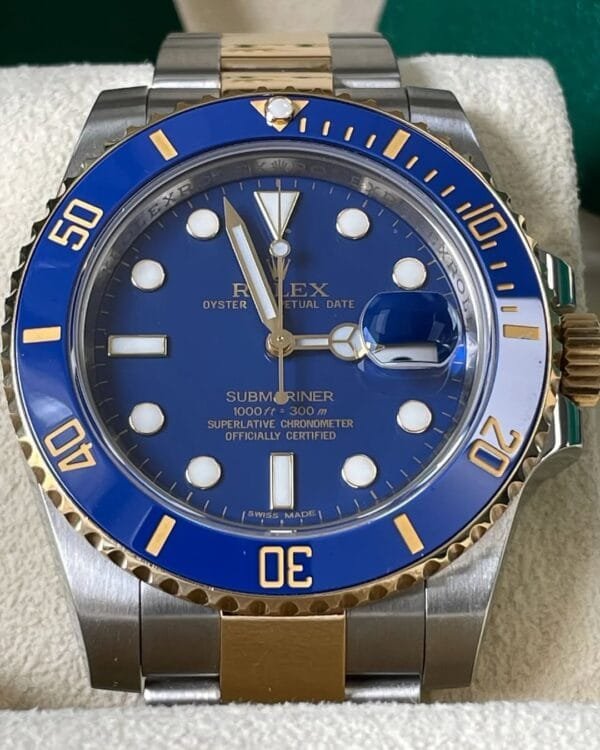 Rolex Steel and Gold Submariner Date - G Serial - Flat Blue Dial - 116613LB - Image 5