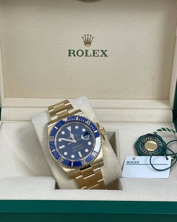 Rolex Yellow Gold Submariner Date - 2020 - Blue Bezel - Blue Dial - 116618LB - Image 4