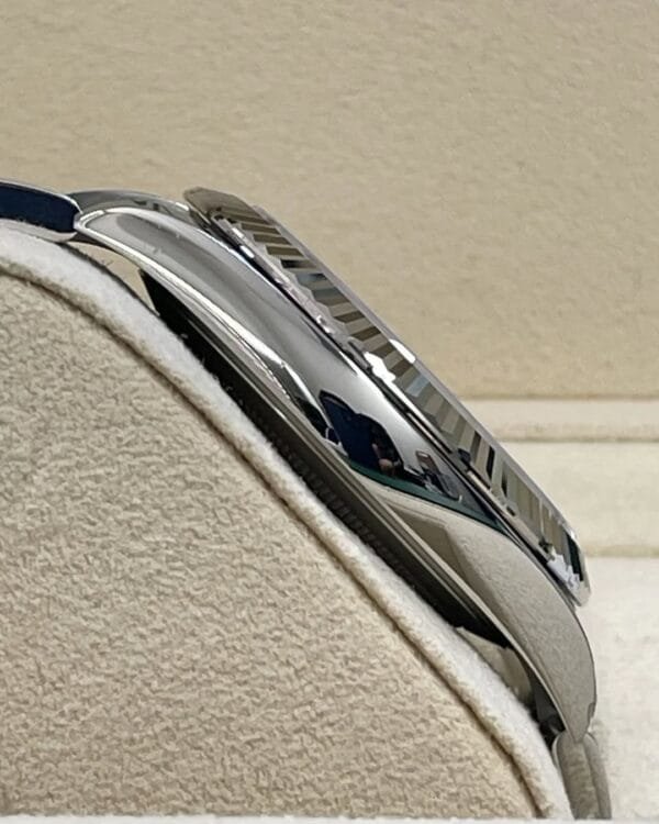 Rolex Steel and White Gold Rolesor Datejust 41 - 2023 - Fluted Bezel - Silver Index Dial - Oyster Bracelet - 126334 - Image 8