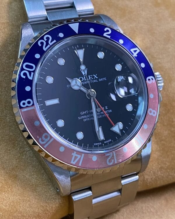 Rolex Steel GMT-Master II - A serial - “Pepsi” Ghost Bezel - Oyster Bracelet - 16710 *FULL SET* - Image 3