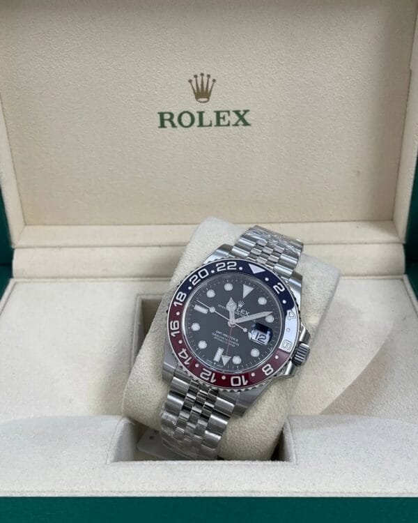 Rolex Steel GMT-Master II - 2024 - “Pepsi” Bezel - Black Dial - Jubilee Bracelet - 126710BLRO