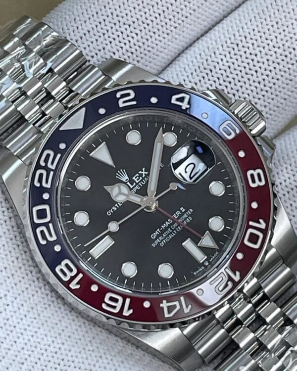 Rolex Steel GMT-Master II - 2024 - “Pepsi” Bezel - Black Dial - Jubilee Bracelet - 126710BLRO - Image 5