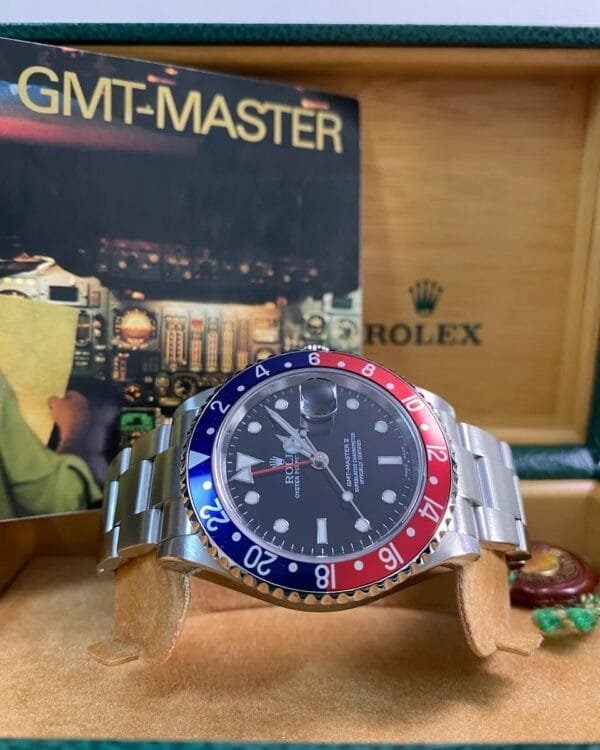 Rolex Steel GMT-Master II - D serial - “Pepsi” No Holes Case - SEL - Oyster Bracelet - 16710T