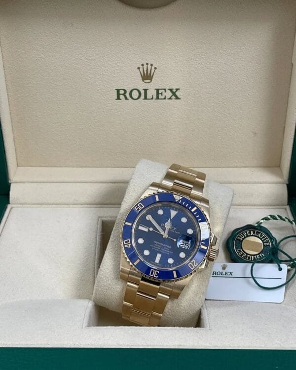 Rolex Yellow Gold Submariner Date - 2020 - Blue Bezel - Blue Dial - 116618LB - Image 5