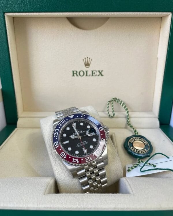 Rolex Steel GMT-Master II - 2024 - “Pepsi” Bezel - Black Dial - Jubilee Bracelet - 126710BLRO - Image 2