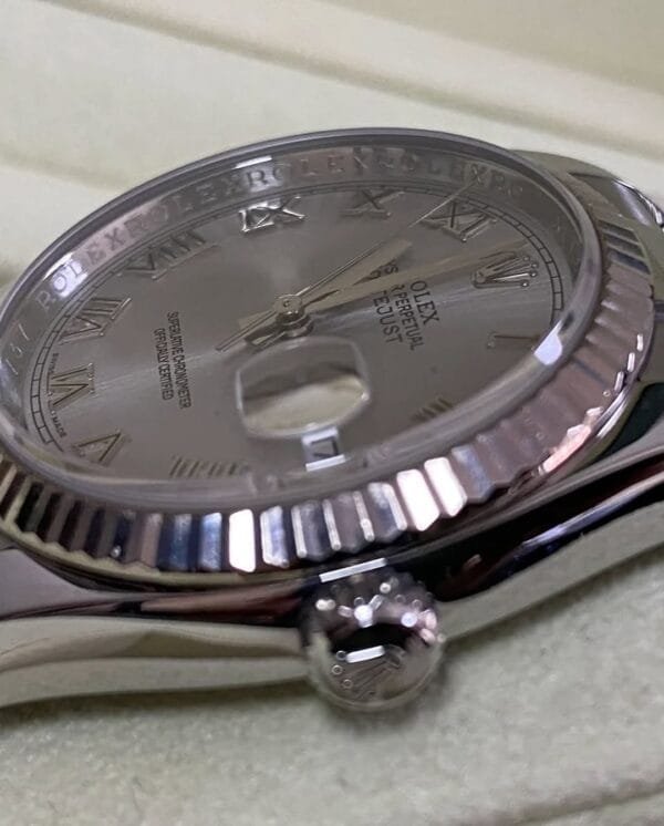 Rolex Steel Datejust 36 - Z serial - Fluted Bezel - Rhodium Roman Dial - Oyster Bracelet - 116234 *COMPLETE SET* - Image 7