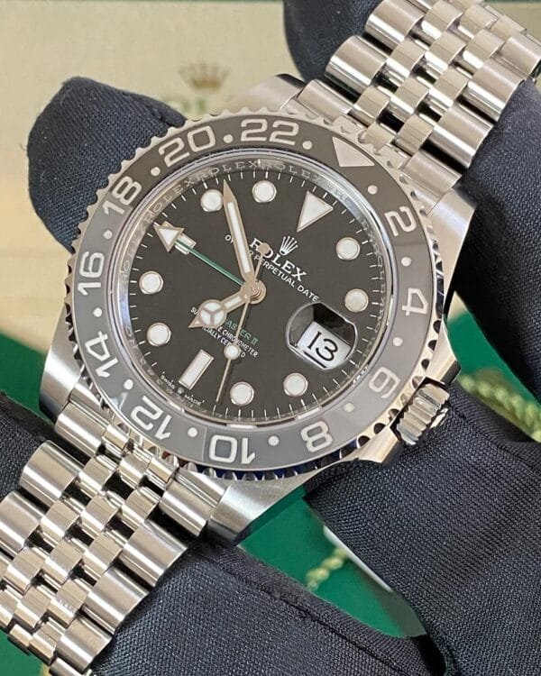 Rolex Steel GMT-Master II - 2024 - “Bruce Wayne” - Jubilee Bracelet - 126710GRNR *FULL SET* - Image 9