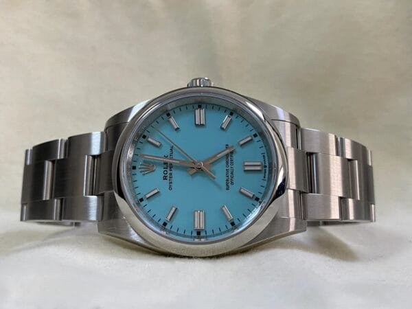 Rolex Oyster Perpetual 36 - 2024 - Domed Bezel - Tiffany Dial - Oyster Bracelet - 126000 *FULL SET* - Image 9