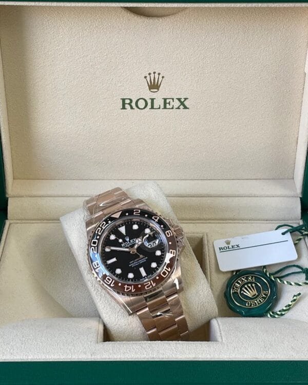 Rolex Everose Gold GMT-Master II - 2024 - “Root Beer” Bezel - Oyster Bracelet - 126715CHNR - Image 6