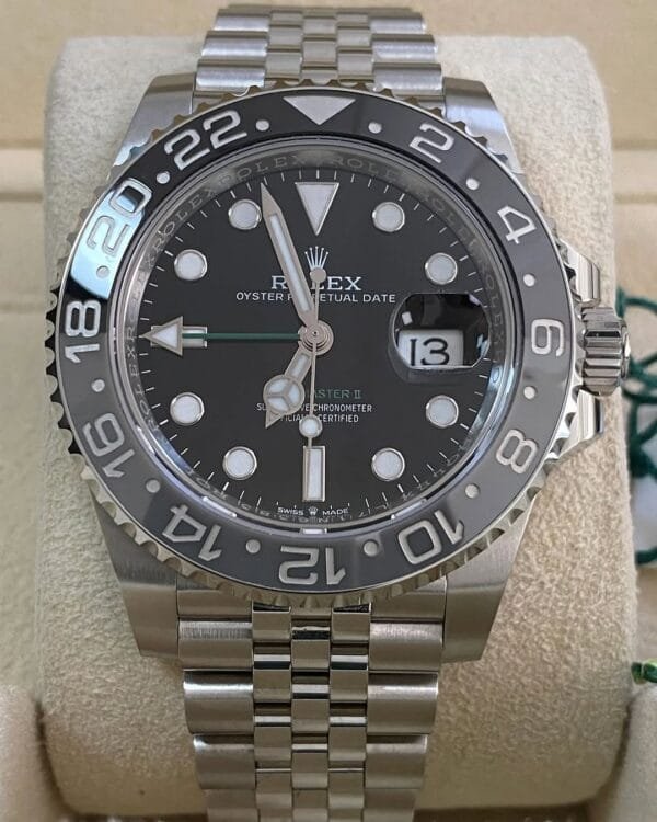Rolex Steel GMT-Master II - 2024 - “Bruce Wayne” - Jubilee Bracelet - 126710GRNR *FULL SET* - Image 5