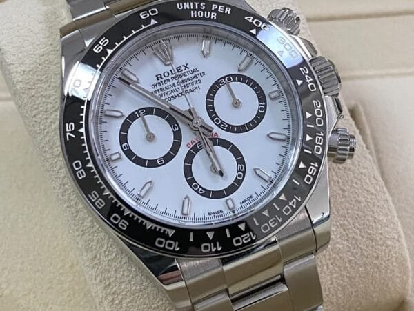 Rolex Steel Cosmograph Daytona - 2024 - “Panda” - White Index Dial - 126500LN - Image 4