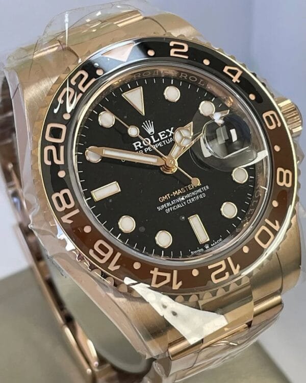 Rolex Everose Gold GMT-Master II - 2024 - “Root Beer” Bezel - Oyster Bracelet - 126715CHNR - Image 4