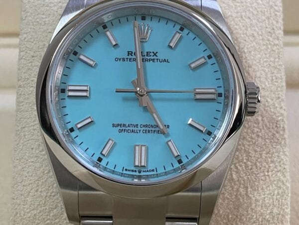 Rolex Oyster Perpetual 36 - 2024 - Domed Bezel - Tiffany Dial - Oyster Bracelet - 126000 *FULL SET* - Image 4
