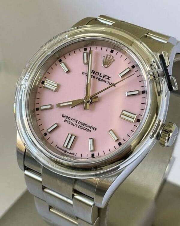 Rolex Oyster Perpetual 36 - 2023 - Domed Bezel - Candy Pink Index Dial - Oyster Bracelet - 126000 - Image 2