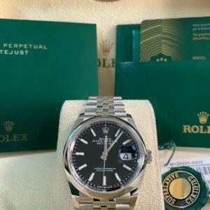Rolex Steel Datejust 36 - 2024 - Domed Bezel - Black Index Dial - Jubilee Bracelet - 126200 *FULL SET*
