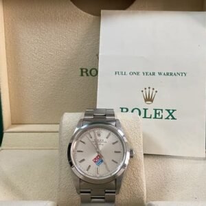 Rolex Air-King - U serial - Domino’s Pizza Edition - Domed Bezel - Silver Dial - 14000 UNPOLISHED