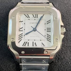 Cartier Santos de Cartier - 2024 - 35.1 mm Steel Case - White Roman Dial - WSSA0029 *FULL SET*