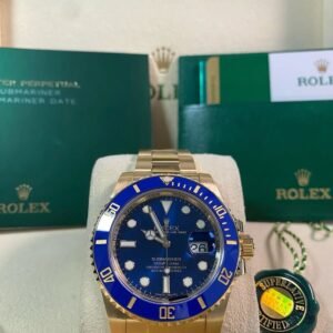 Rolex Yellow Gold Submariner Date - 2020 - Blue Bezel - Blue Dial - 116618LB *FULL SET*