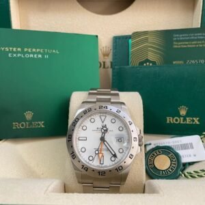 Rolex Oystersteel Explorer II - 2024 - “Polar” White Dial - Oyster Bracelet - 226570 *FULL SET*