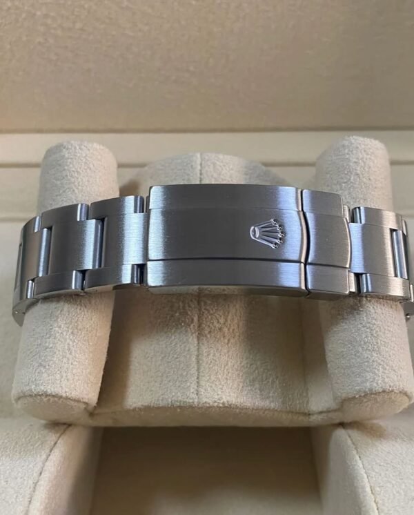 Rolex Steel Oyster Perpetual 39 - Domed Bezel - Blue Index Dial - 114300 - Image 6