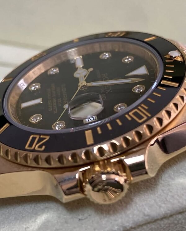 Rolex Yellow Gold Submariner Date - 2014 - Black Bezel - Diamond Dial - 116618LN *FULL SET* - Image 6