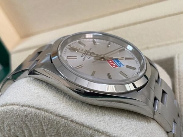 Rolex Air-King - U serial - Domino’s Pizza Edition - Domed Bezel - Silver Dial - 14000 UNPOLISHED - Image 5