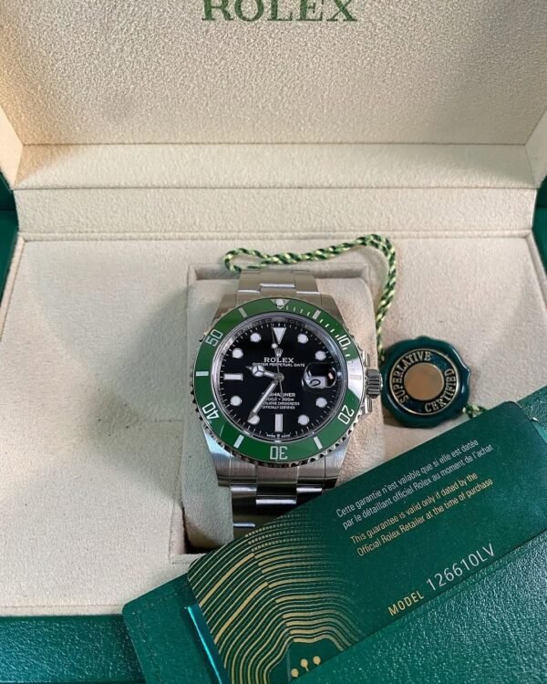 Rolex Steel Submariner Date - 2023 - “Starbucks” MK II - Green Bezel - Black Dial - 126610LV *FULL SET* - Image 2