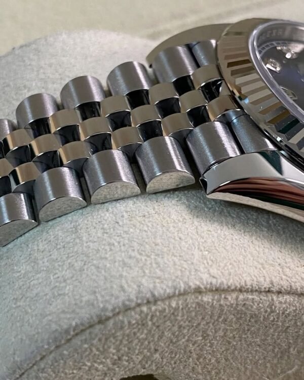 Rolex Steel and White Gold Datejust 41 - 2024 - Fluted Bezel - Blue Diamond Dial - Jubilee Bracelet - 126334 *FULL SET* - Image 8