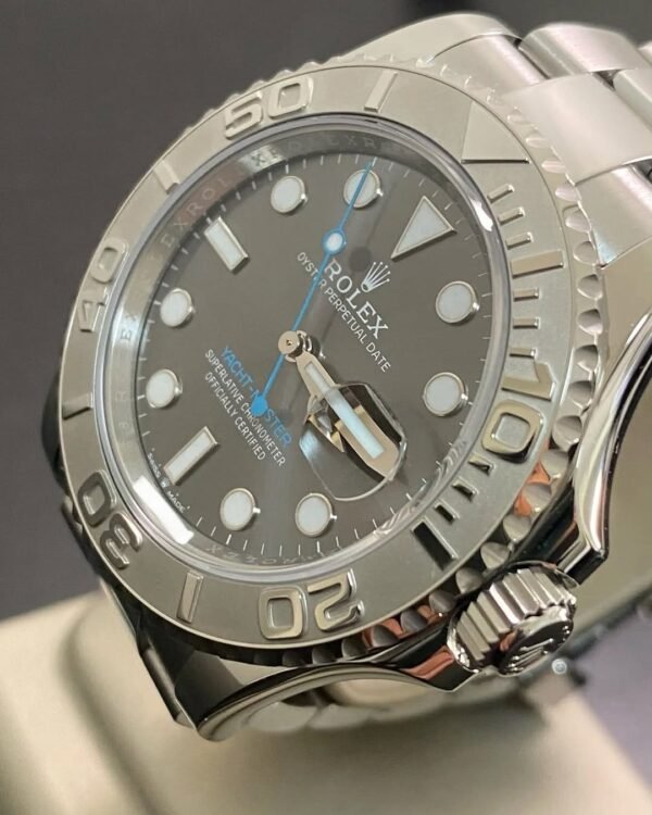 Rolex Steel and Platinum Yacht-Master 40 - 2024- Grey Dial - Platinum Bezel - 126622 *FULL SET* - Image 13