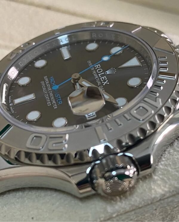 Rolex Steel and Platinum Yacht-Master 40 - 2024- Grey Dial - Platinum Bezel - 126622 *FULL SET* - Image 6