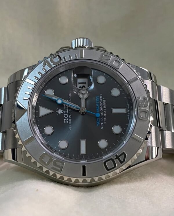 Rolex Steel and Platinum Yacht-Master 40 - 2024- Grey Dial - Platinum Bezel - 126622 *FULL SET* - Image 2