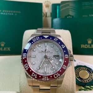 Rolex White Gold GMT-Master II - 2020 - “Pepsi” Bezel - Meteorite Dial - Oyster Bracelet - 126719BLRO *FULL SET*