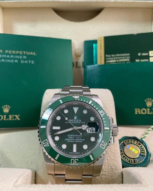 Rolex Steel Submariner Date - 2013 - “Hulk” - 116610LV *FULL SET*