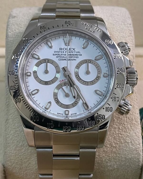 Rolex Steel Cosmograph Daytona - 2016 - White Dial - 116520 *FULL SET* - Image 4