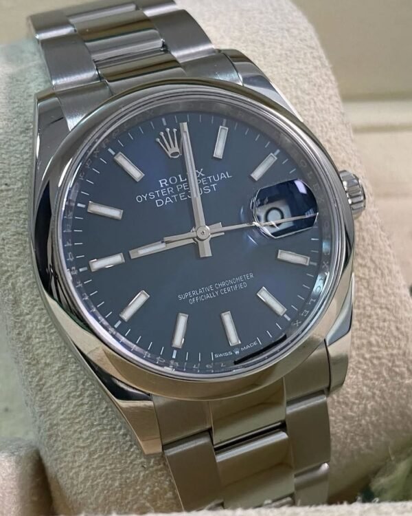 Rolex Steel Datejust 36 - 2021 - Domed Bezel - Blue Dial - Oyster Bracelet - 126200 *FULL SET* - Image 9
