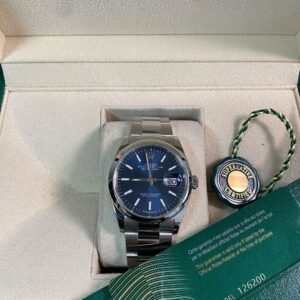 Rolex Steel Datejust 36 - 2021 - Domed Bezel - Blue Dial - Oyster Bracelet - 126200 *FULL SET*