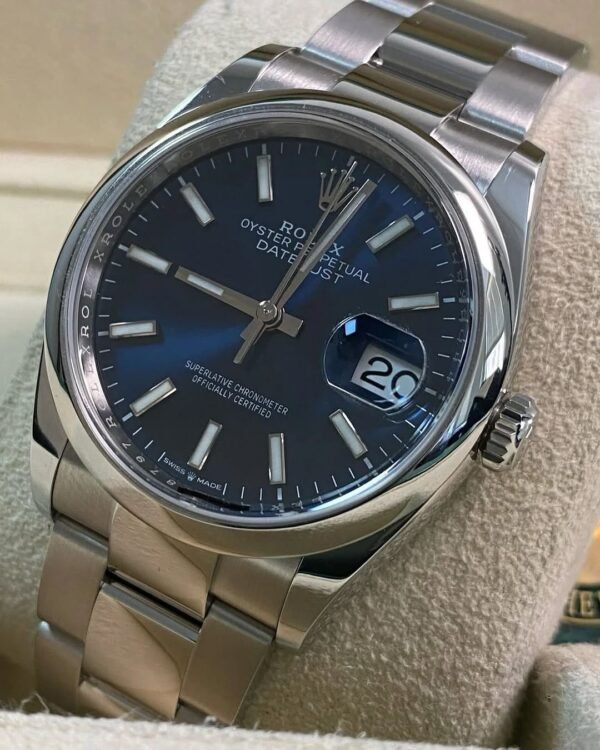 Rolex Steel Datejust 36 - 2021 - Domed Bezel - Blue Dial - Oyster Bracelet - 126200 *FULL SET* - Image 5