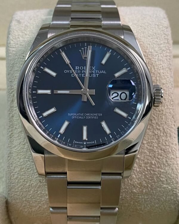 Rolex Steel Datejust 36 - 2021 - Domed Bezel - Blue Dial - Oyster Bracelet - 126200 *FULL SET* - Image 8